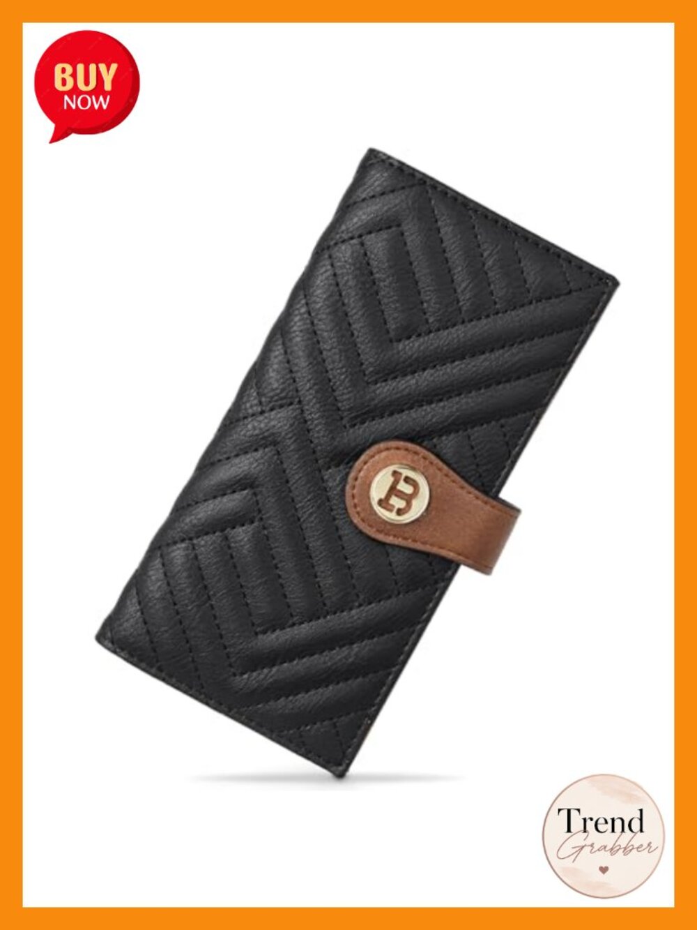 Faux Leather Crossbody Bag Slim Wallet Trendy Womens Handbag Zipper